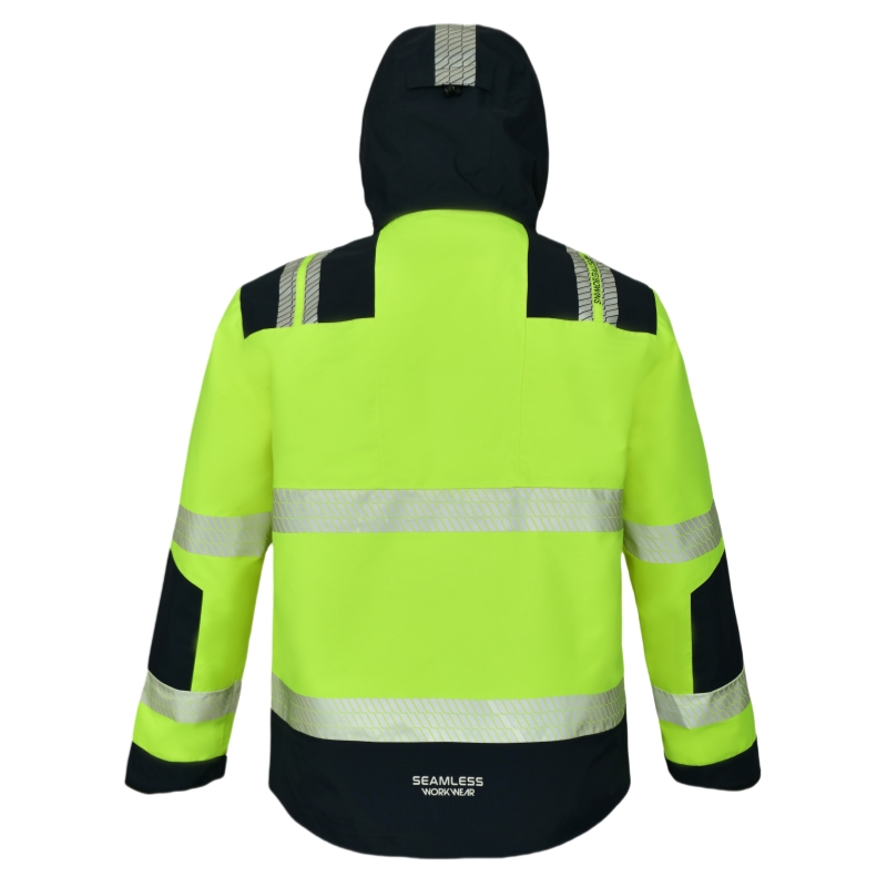 светоотражающая мужская куртка рабочая