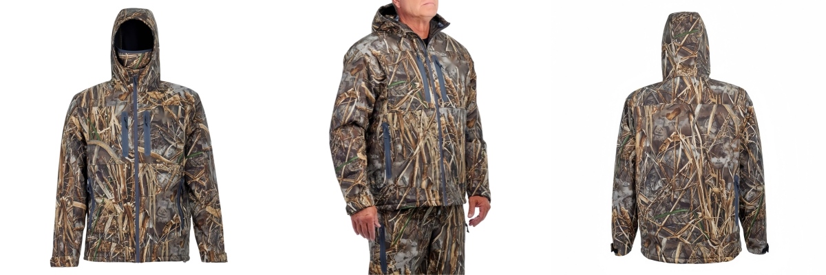 Hunting suit with protection from wind and moisture Hunting suit with protection from wind and moisture