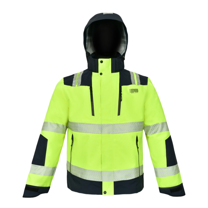 светоотражающая мужская куртка рабочая