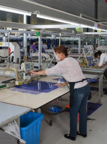 Chinese garment factory