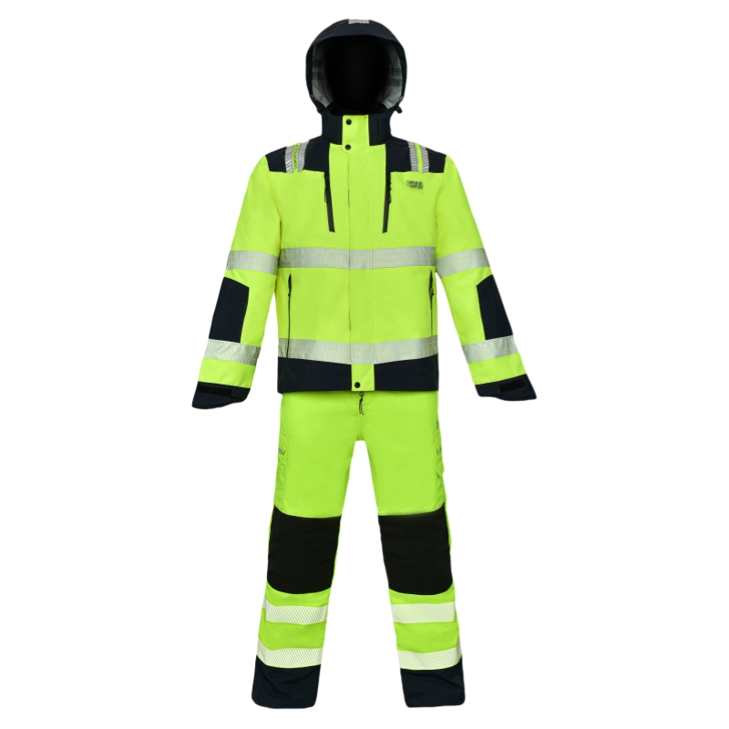 светоотражающая мужская куртка рабочая