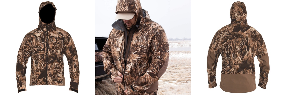 Охотничья Куртка с Капюшоном и Ветрозащитой Охотничья Куртка с Капюшоном и Ветрозащитой